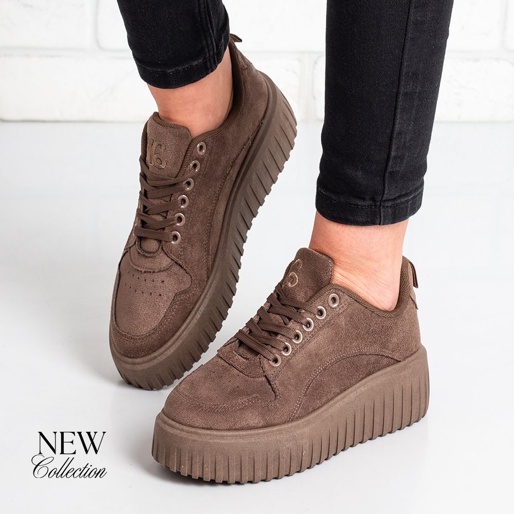 Дамски кецове в кафяво Дамски кецове в кафяво